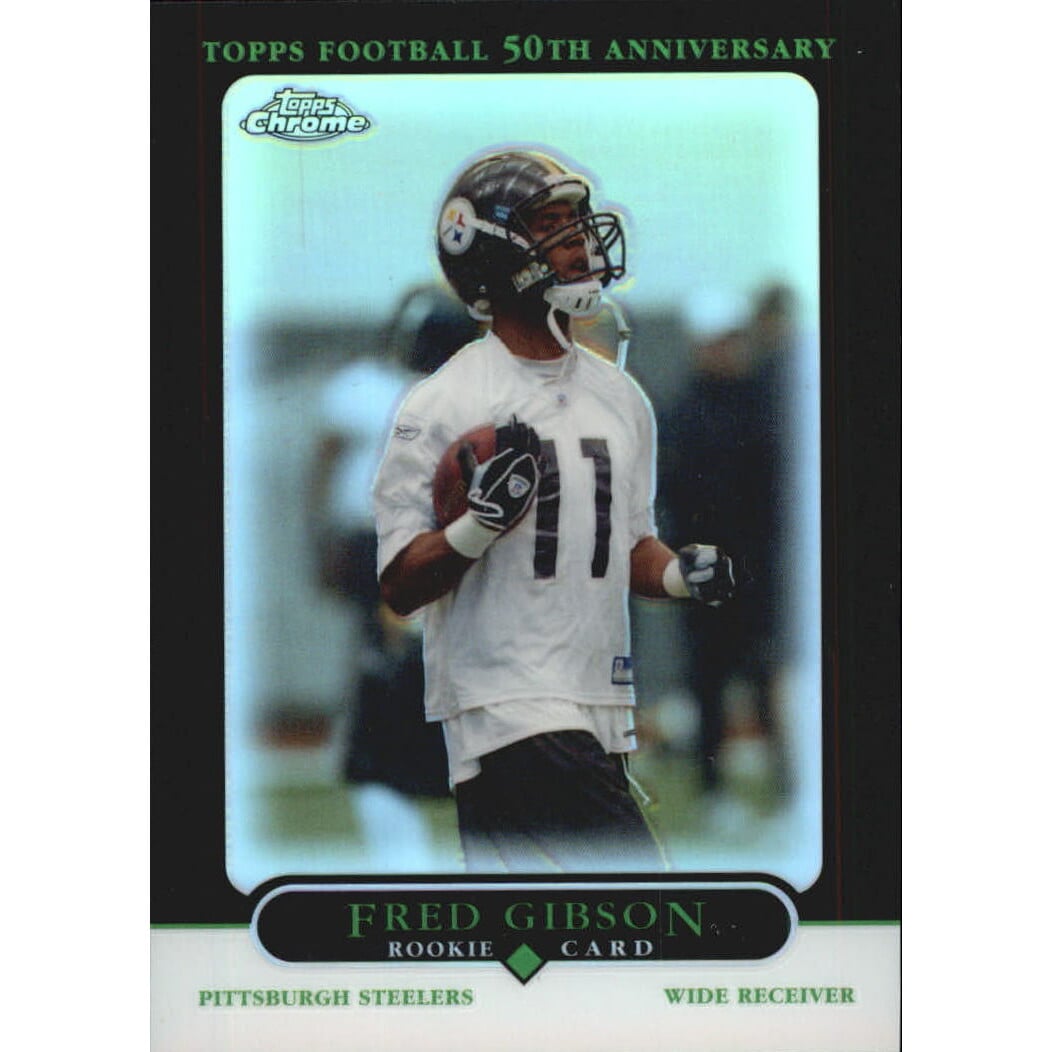 2005 Topps Chrome Black Refractors #240 Fred Gibson. rookie card picture