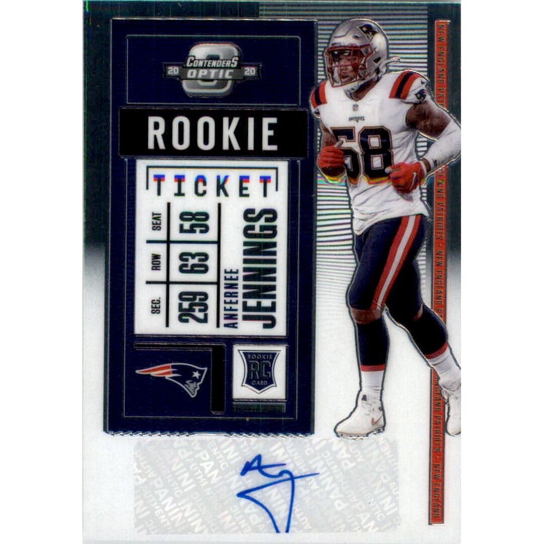 2020 Panini Contenders Optic #178 Anfernee Jennings AU RC. rookie card picture