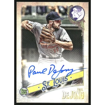 2018 Topps Gypsy Queen Autographs GQ Logo Swap #GQAPD Paul DeJong/99