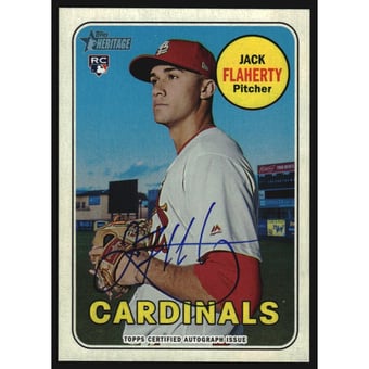 2018 Topps Heritage Real One Autographs #ROAJF Jack Flaherty