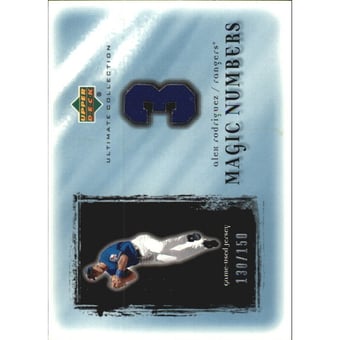 2001 Ultimate Collection Magic Numbers Game Jersey #MNAR Alex Rodriguez