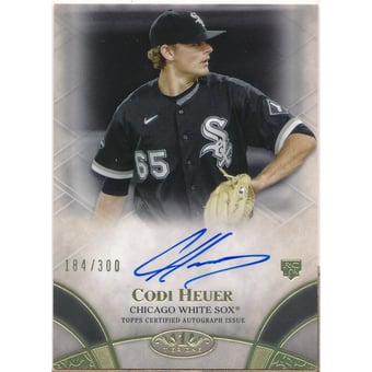 2021 Topps Tier One Break Out Autographs #BOACHE Codi Heuer/300