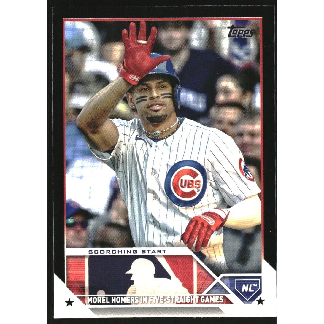 2023 Topps Update Black #US41 Christopher Morel. rookie card picture