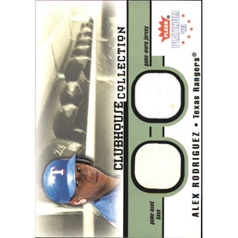 2002 Fleer Platinum Clubhouse Memorabilia Combos #30 Alex Rodriguez Base-Jsy/300