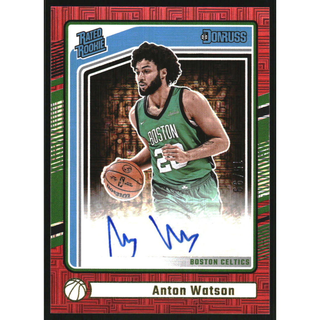 2024-25 Donruss Choice Red #297 Anton Watson RR AU 2024-25 Donruss Choice Red #297 Anton Watson RR AU
