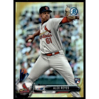 2017 Bowman Chrome Gold Refractors #6 Alex Reyes