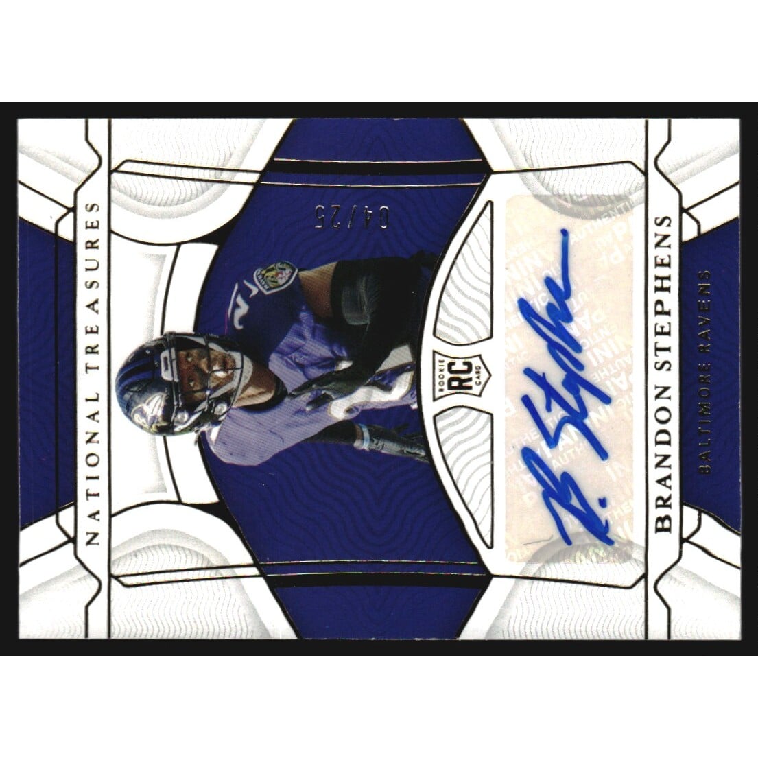 2021 Panini National Treasures Gold #135 Brandon Stephens AU/25. rookie card picture