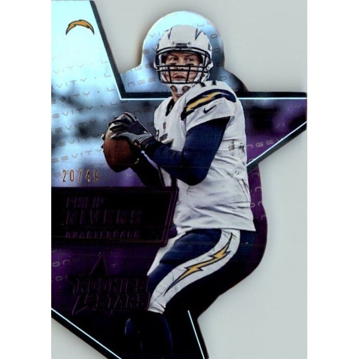 2015 Rookies and Stars Longevity Die Cut Stars Purple #3 Philip Rivers