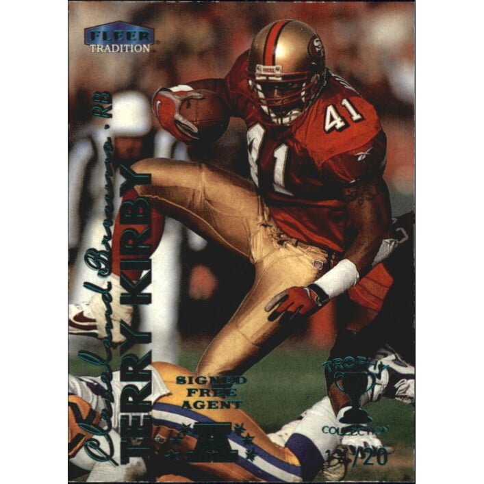 1999 Fleer Tradition Trophy Collection #80 Terry Kirby. rookie card picture