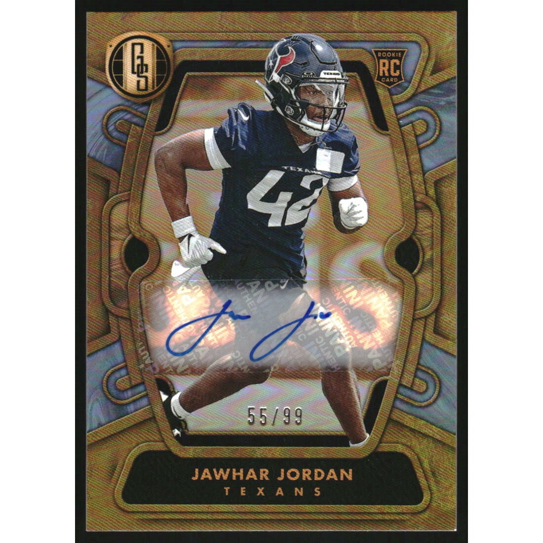 2024 Panini Gold Standard Rookies Autographs Platinum #182 Jawhar Jordan. rookie card picture