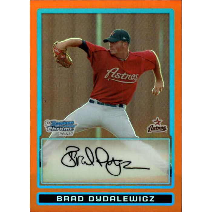 2009 Bowman Chrome Prospects Orange Refractors #BCP142 Brad Dydalewicz 2009 Bowman Chrome Prospects Orange Refractors #BCP142 Brad Dydalewicz