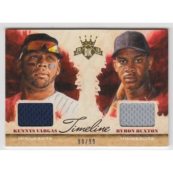 2015 Diamond Kings Timeline Materials #19 Byron Buxton/Kennys Vargas/99