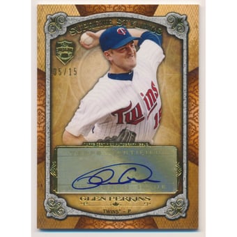 2013 Topps Supreme Supreme Stylings Autographs Orange #SSGPE Glen Perkins