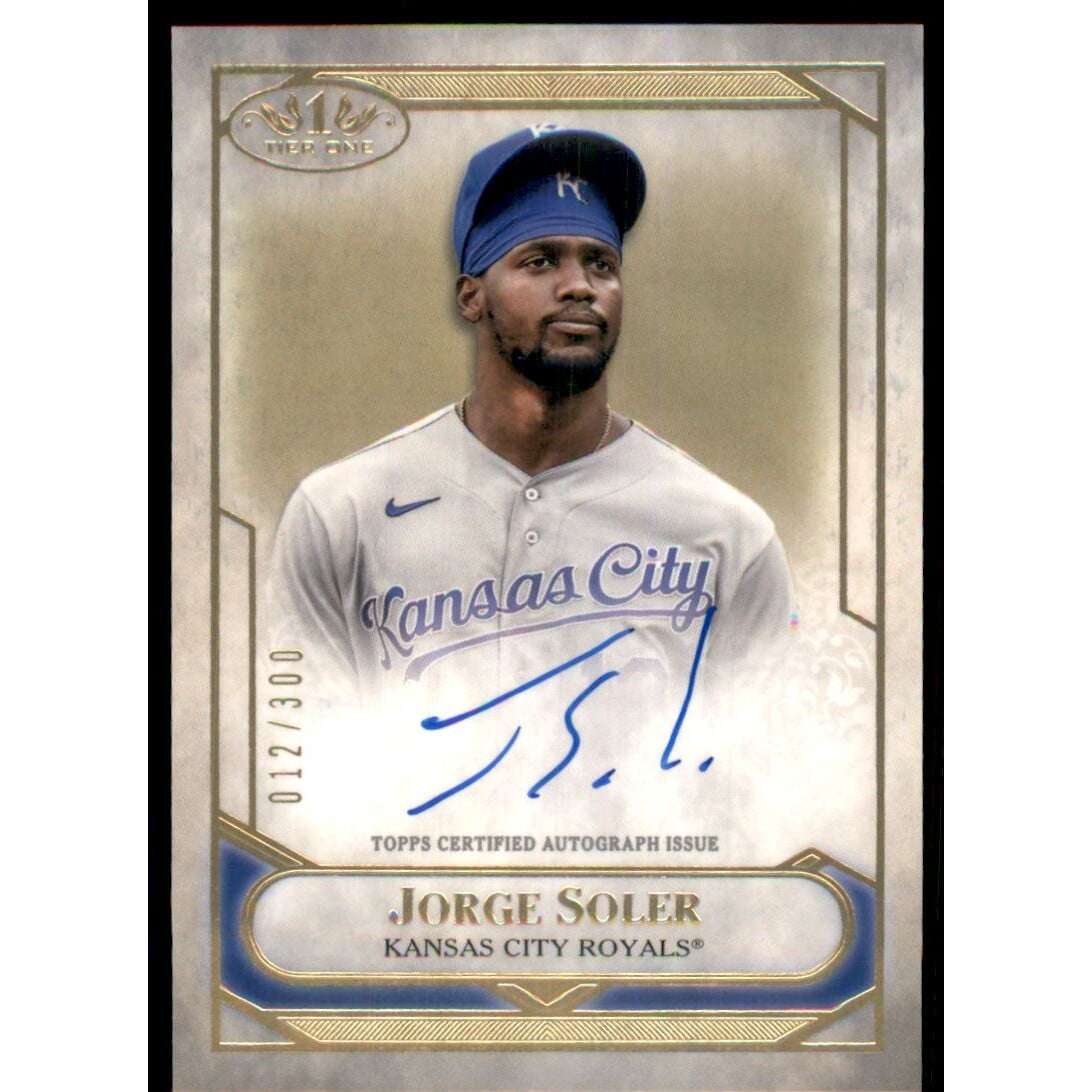 2021 Topps Tier One Tier One Talent Autographs #T1TAJOS Jorge Soler/300