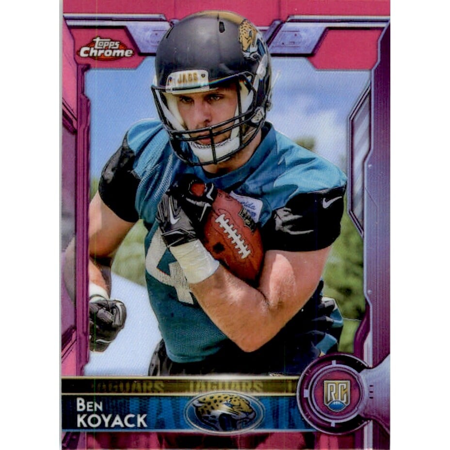 2015 Topps Chrome Mini Pink Refractors #145 Ben Koyack. rookie card picture