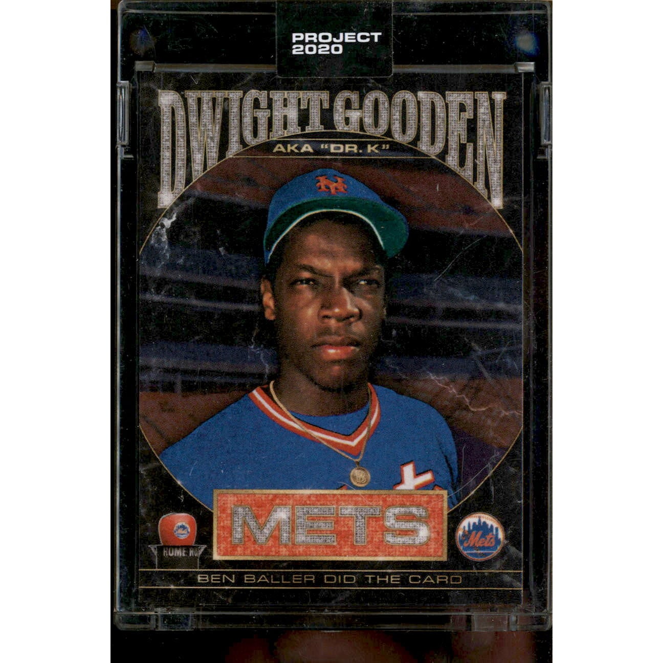 2020 Topps Project 2020 #86 Dwight Gooden/25928*/Ben Baller. rookie card picture