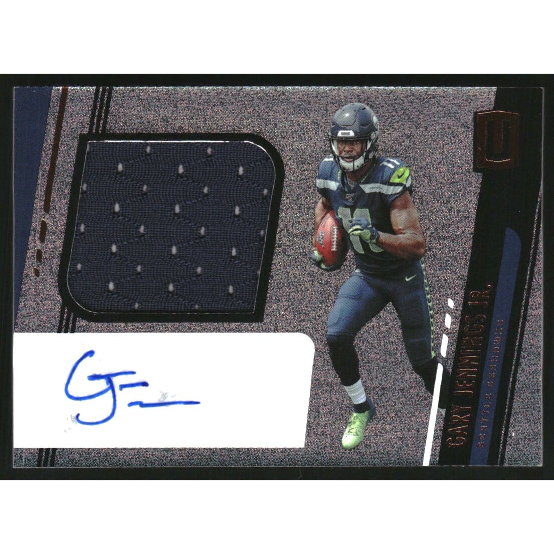 2019 Panini Unparalleled #330 Gary Jennings Jr. JSY AU. rookie card picture