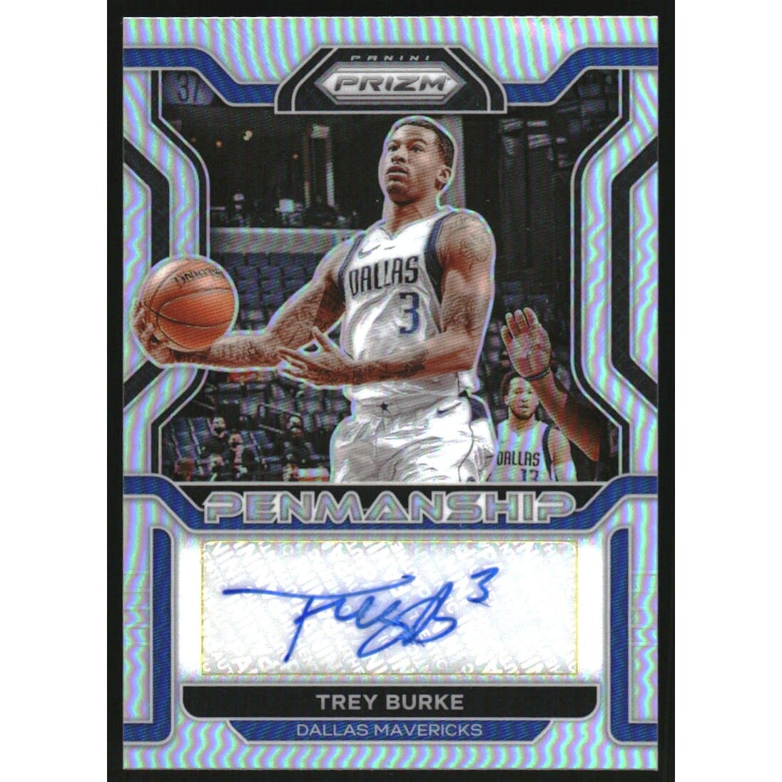 2021-22 Panini Prizm Penmanship Prizms Silver #36 Trey Burke. rookie card picture