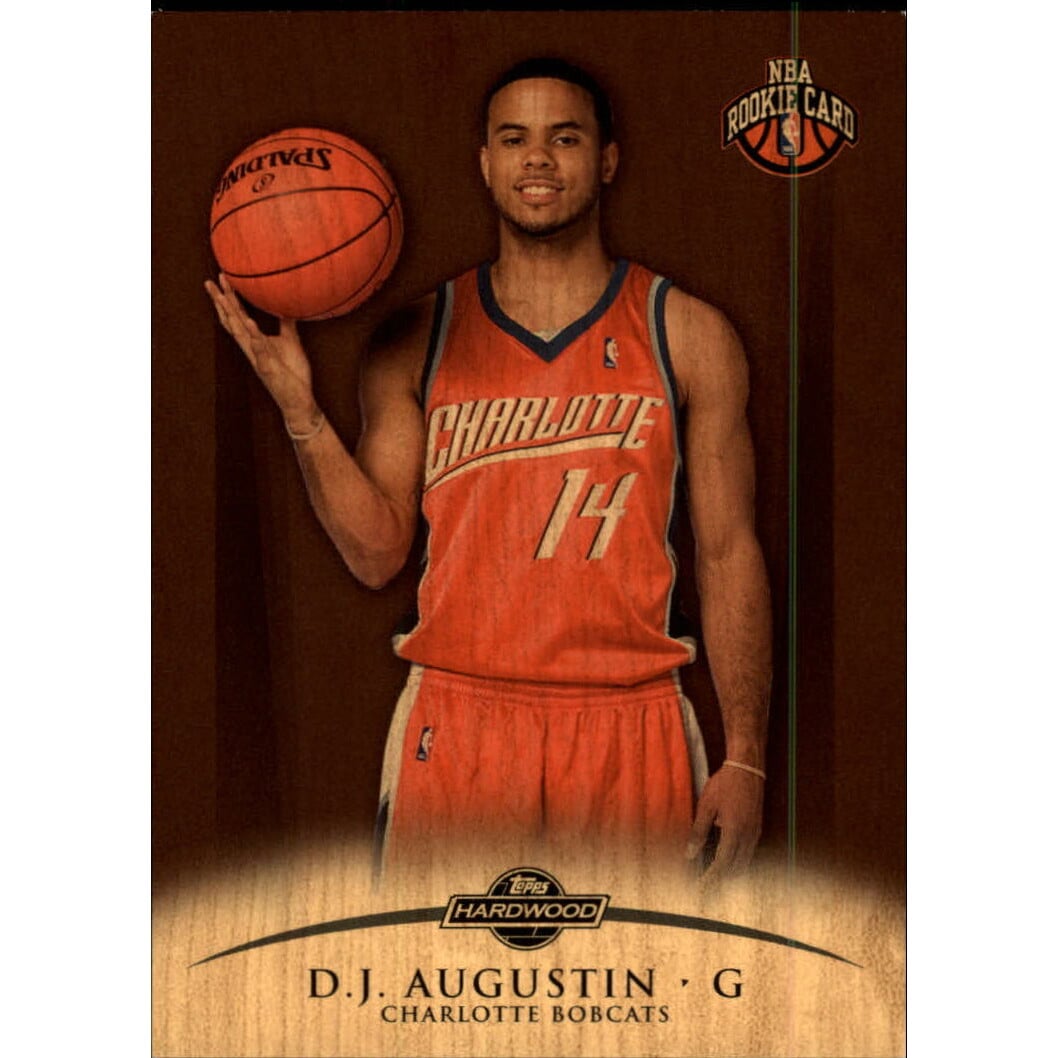 2008-09 Topps Hardwood Mahogany #109B D.J. Augustin Posing. rookie card picture