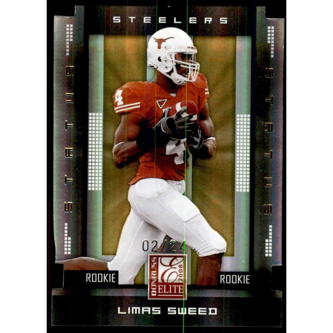 2008 Donruss Elite Status Gold #151 Limas Sweed. rookie card picture