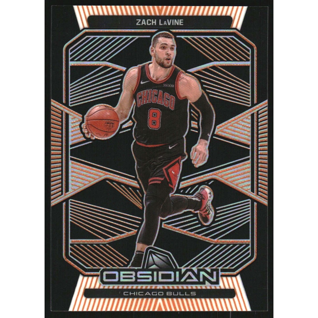 2019-20 Panini Obsidian Electric Etch Orange #59 Zach LaVine/50 2019-20 Panini Obsidian Electric Etch Orange #59 Zach LaVine/50