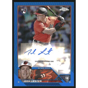 2023 Topps Chrome Update Autographs Blue Refractors #ACJLE Josh Lester