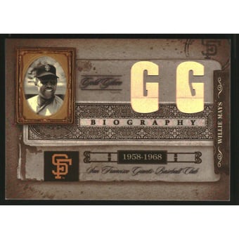 2005 Biography Willie Mays Gold Glove #1962 Willie Mays