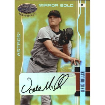 2003 Leaf Certified Materials Mirror Gold Autographs #73 Wade Miller/25