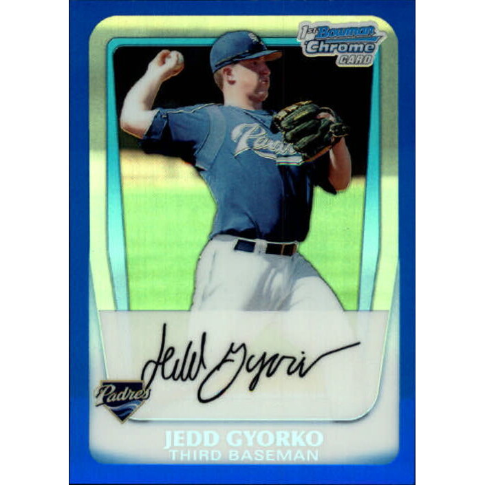 2011 Bowman Chrome Prospects Blue Refractors #BCP83 Jedd Gyorko 2011 Bowman Chrome Prospects Blue Refractors #BCP83 Jedd Gyorko