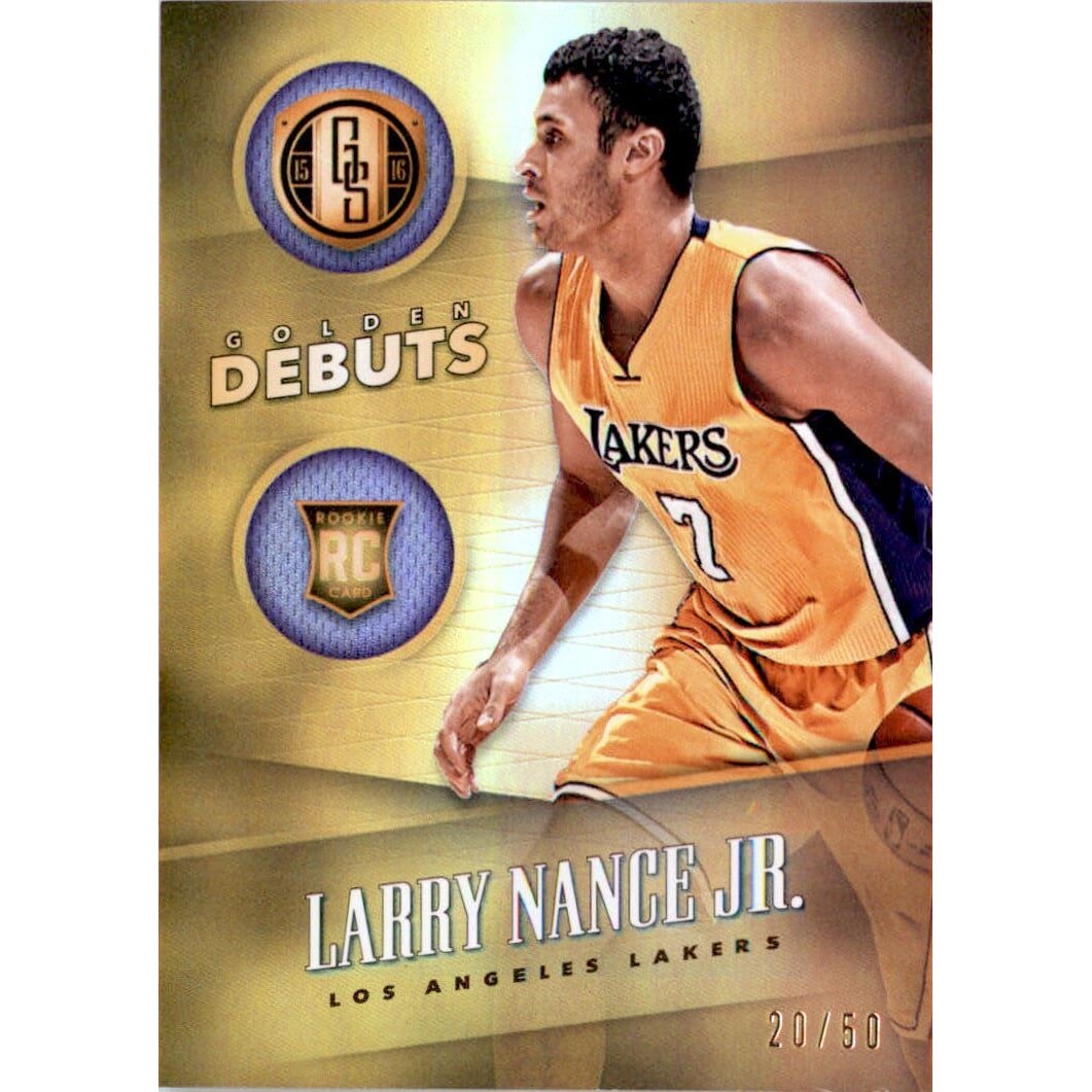 2015-16 Panini Gold Standard Golden Debuts #34 Larry Nance Jr.. rookie card picture