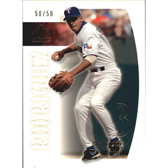 2002 SP Authentic Limited Gold #17 Alex Rodriguez