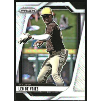 2025 Panini Prizm Prizms Silver #47 Leo De Vries