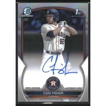 2023 Bowman Chrome Draft Autographs Refractors #CDACFI Cam Fisher