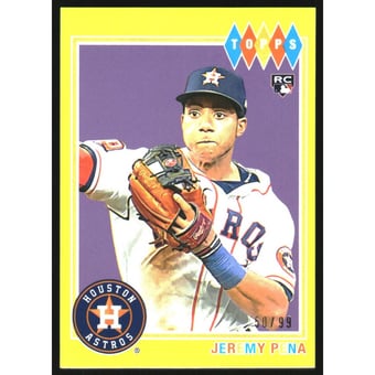2022 Topps Brooklyn Collection Chartreuse #11 Jeremy Pena