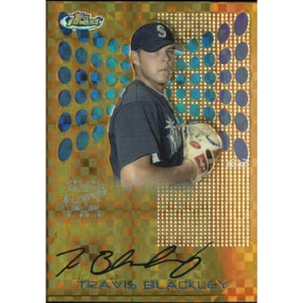2004 Finest Uncirculated Gold X-Fractors #120 Travis Blackley AU
