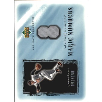 2001 Ultimate Collection Magic Numbers Game Jersey #MNCR Cal Ripken
