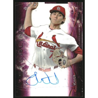 2014 Bowman Sterling Prospect Autographs Magenta Refractors #BSPALW Luke Weaver