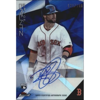 2015 Finest Autographs Blue Refractors #FABB Bryce Brentz