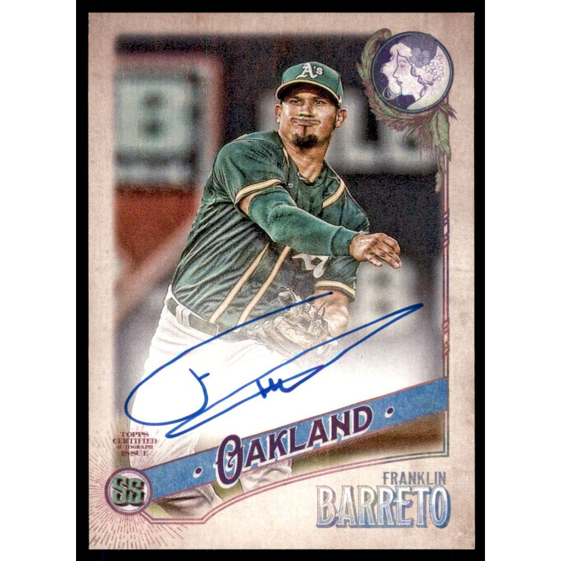 2018 Topps Gypsy Queen Autographs GQ Logo Swap #GQAFB Franklin Barreto/99. rookie card picture
