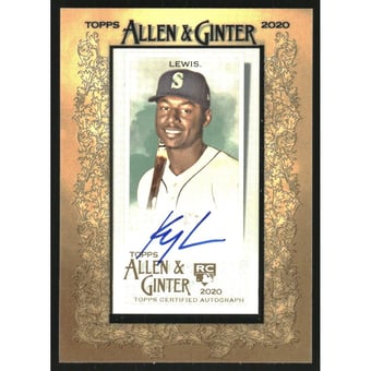 2020 Topps Allen and Ginter Framed Mini Autographs #MAKL Kyle Lewis
