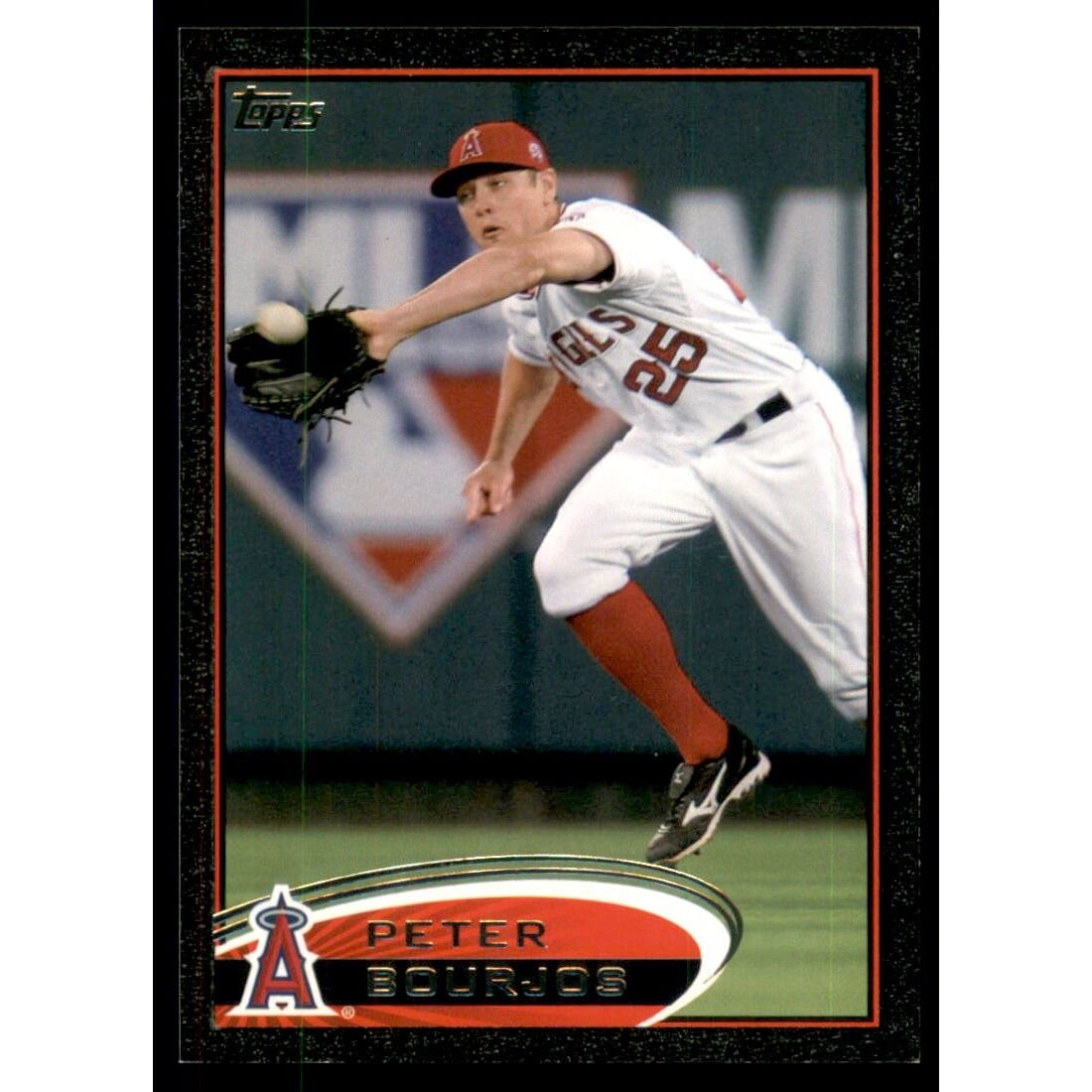 2012 Topps Black #46 Peter Bourjos. rookie card picture