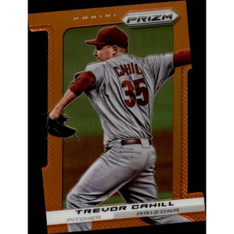 2013 Panini Prizm Prizms Orange Die-Cut #127 Trevor Cahill
