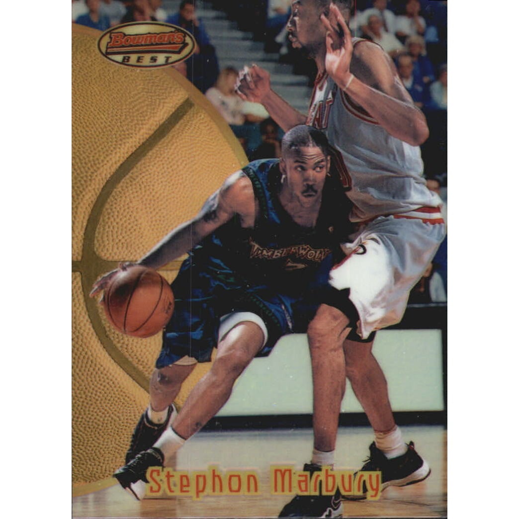 1997-98 Bowman's Best Refractors #86 Stephon Marbury. rookie card picture