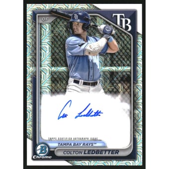 2024 Bowman Chrome Mega Box Autographs #BMACL Colton Ledbetter