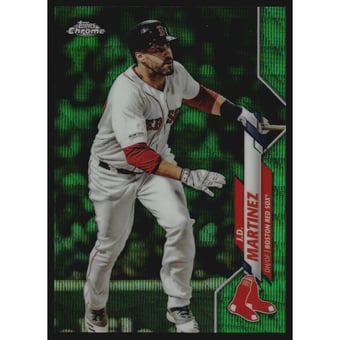 2020 Topps Chrome Green Wave Refractors #189 J.D. Martinez