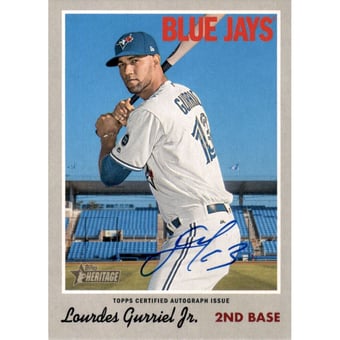 2019 Topps Heritage Real One Autographs #ROALGU Lourdes Gurriel Jr.