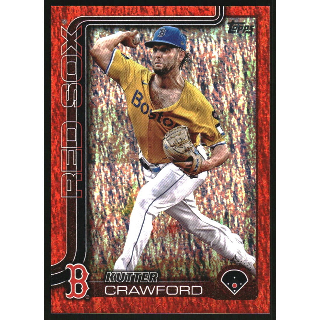 2025 Topps Orange Holo Foil #515 Kutter Crawford. rookie card picture