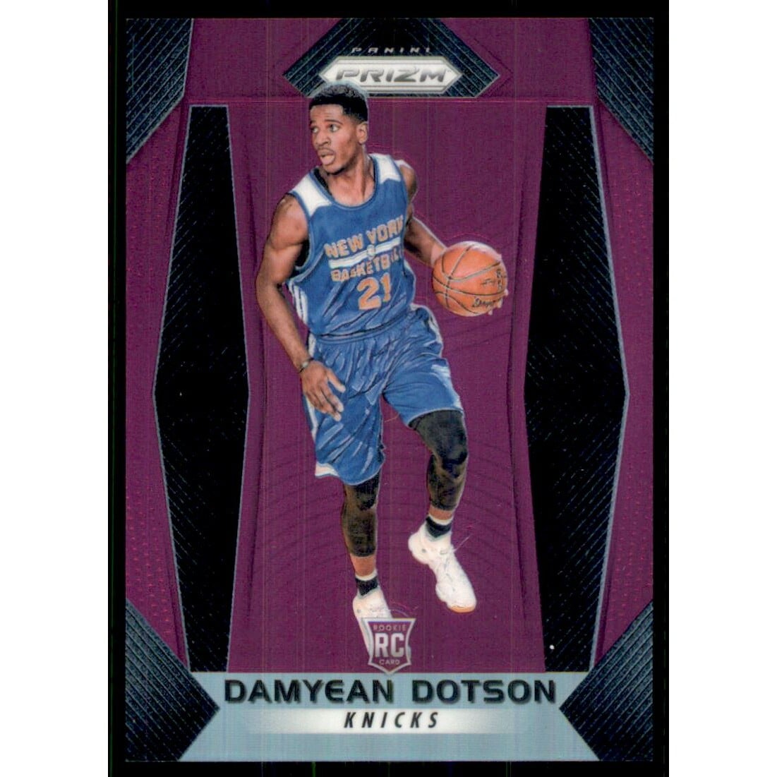 2017-18 Panini Prizm Prizms Purple #272 Damyean Dotson. rookie card picture