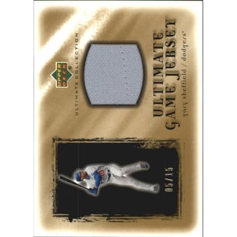 2001 Ultimate Collection Game Jersey Gold #UGS Gary Sheffield