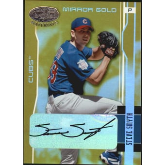 2003 Leaf Certified Materials Mirror Gold Autographs #35 Steve Smyth/25